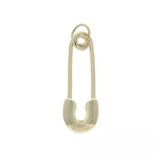 Colgante imperdible con anilla cerrada - 25x8mm Chapado de Oro 3 micras x1