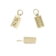 Terminales para apretar redondos 3 mm - Chapado de Oro 3 micras x4|raw }}