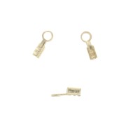Terminales para apretar redondos 0.9 mm - Chapado de Oro 3 micras x4|raw }}