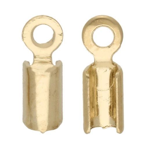 Terminales para apretar redondos 1.3 mm - Chapado de Oro 3 micras x4