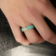 Molde silicona para hacer anillos anchos de resina talla 50 x1