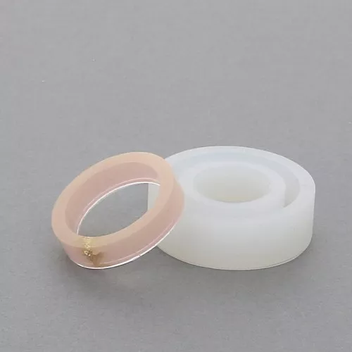 Molde silicona para hacer anillos anchos de resina talla 53 x1