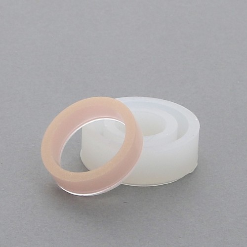 Molde silicona para hacer anillos anchos de resina talla 56 x1