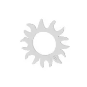 Entrepieza - colgante sol 12.5 mm de Plata 925 x1