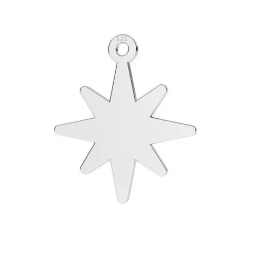 Colgante estrella del norte 16x14 mm - Plata 925 x1