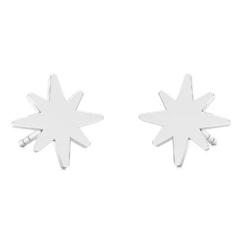 Pendientes estrellas del Norte 8 mm de Plata 925 x2