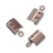 Terminales redondos 4 mm cobre antiguo x6