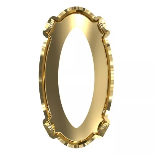Engaste garras 4162 14x7.5 mm - Dorado x1