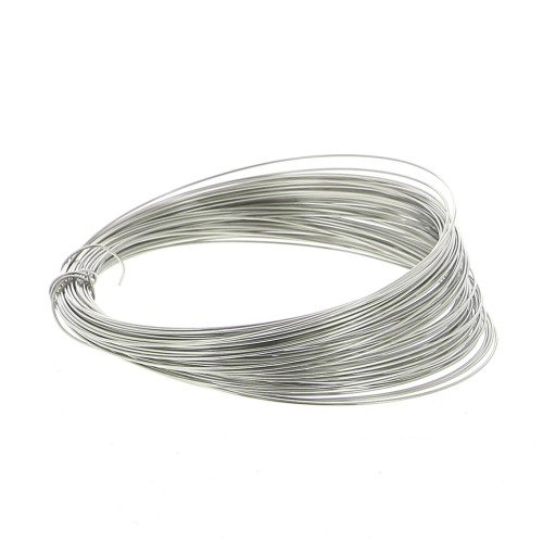 Hilo redondo de 0,50 mm de acero inoxidable 304 x 15 m