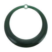 Colgante redondo calado de resina epoxi 28 mm - Verde x1|raw }}
