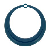 Colgantes redondo calado de resina epoxi 28 mm - Azul Pato x4|raw }}