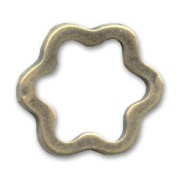 Anillas estrella 18 mm bronce x4