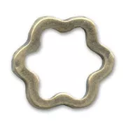 Anillas estrella 18 mm bronce x4