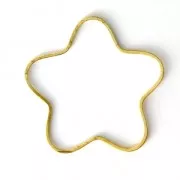 Separadores Flor 24 mm dorado x6