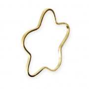 Separadores Flor 24 mm dorado x6