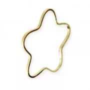 Separadores Flor 24 mm dorado x6