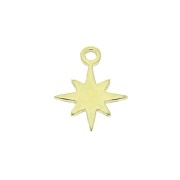 Mini dije estrella del norte 9x7 mm de Plata 925 Dorado x1|raw }}