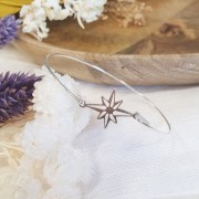 Entrepieza estrella del norte calado 19x14 mm - Plata 925 x1