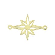 Entrepieza estrella del norte calado 19x14 mm - Plata 925 Dorado x1|raw }}