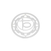 Entrepieza redonda medalla 15 mm n°2 - Sacré - de Plata 925 x1|raw }}