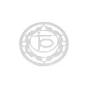 Entrepieza redonda medalla 15 mm n°2 - Sacré - de Plata 925 x1