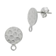 Ganchos pendientes disco 10 mm con una anilla cerrada Acero inox 304L x2|raw }}