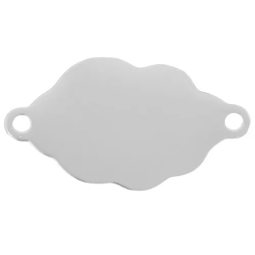 Entrepieza de nube de 2 anillos 20x11 mm - acero inoxidable 304 x1