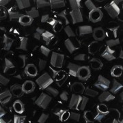 Miyuki Delica 8/0 Hex Cut DBLC0010 - Black|raw }}
