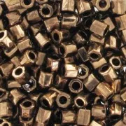 Miyuki Delica 8/0 Hex Cut DBLC0022 - Bronce oscuro metalizado x10 g