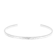 Pulsera jonc martillado 3x155 mm De Plata 925 x1