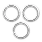 Anillas abiertas  7x1 mm plateado x50
