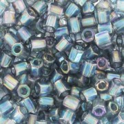 Miyuki Delica 8/0 Hex Cut DBLC0111 - Tr Blue Gray Gold Luster