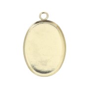 Colgante ovalado para cabuchón fondo plano 18x13 mm - Gold Filled x1|raw }}