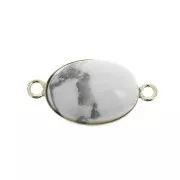 Entrepieza engaste ovalado para cabuchón fondo plano 14x10 mm - Gold Filled x1