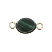 Entrepieza engaste ovalado para cabuchón fondo plano 8x6 mm - Gold Filled x1