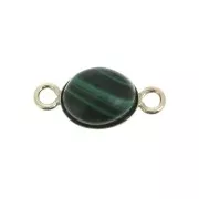 Entrepieza engaste ovalado para cabuchón fondo plano 8x6 mm - Gold Filled x1