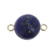 Entrepieza engaste redondo para cabuchón fondo plano 10 mm - Gold Filled x1