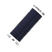 Hilo para bordar de seda ovalado para bordado tradicional Navy Blue (1426) x30m