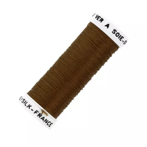 Hilo para bordar de seda ovalado para bordado tradicional Caramel (4525) x30m