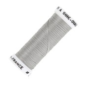 Hilo para bordar de seda ovalado para bordado tradicional Gris (3842) x30m