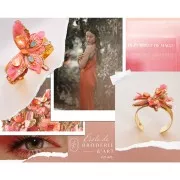 Hilo para bordar de seda ovalado para bordado tradicional Gris acero (112) x30m