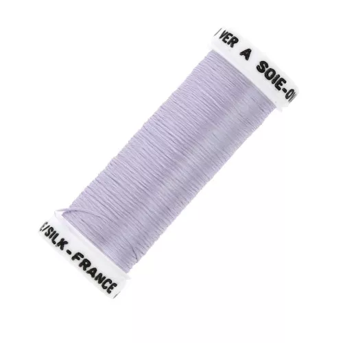 Hilo para bordar de seda ovalado para bordado tradicional Lilas (3333) x30m