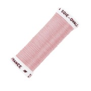 Hilo para bordar de seda ovalado para bordado tradicional Rosa polvo (2941) x30m