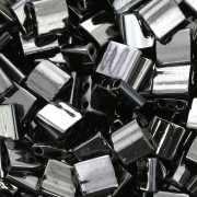 Miyuki Tila Beads 5x5x1.9 mm TL-55036 - Black Full Chrome x10g