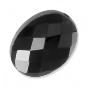 Cuenta Black Onyx oval facetado 14x10 mm x1|raw }}