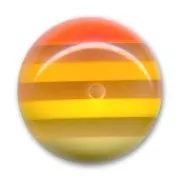 Redonda plana 20 mm rayado Amarillo x1