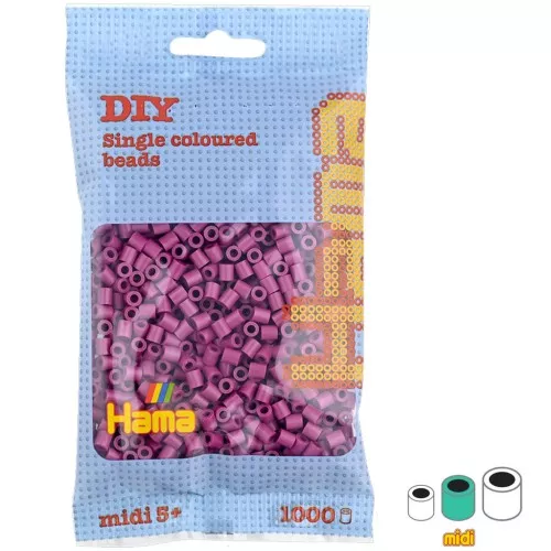 Cuentas Hama Beads MIDI 5 mm Color Violeta (n°82) x1000