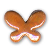 Mariposa de cerámica 17x22 mm Naranja irisado|raw }}