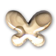 Mariposa de cerámica 17x22 mm Crema marmolizado irisado|raw }}