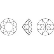 Cabuchón PureCrystal 1088 8 mm Rose x1